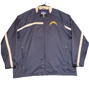 Reebok Los Angeles Chargers Jacket Men's XL Blue White Full Zip Football-NFL VTG